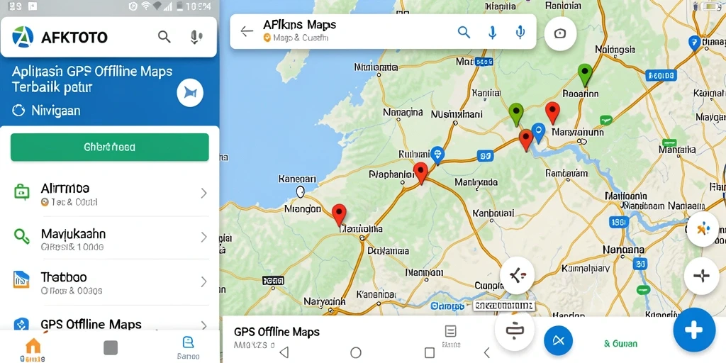 Tampilan antarmuka AFKTOTO yang ramah pengguna untuk GPS Offline Maps.