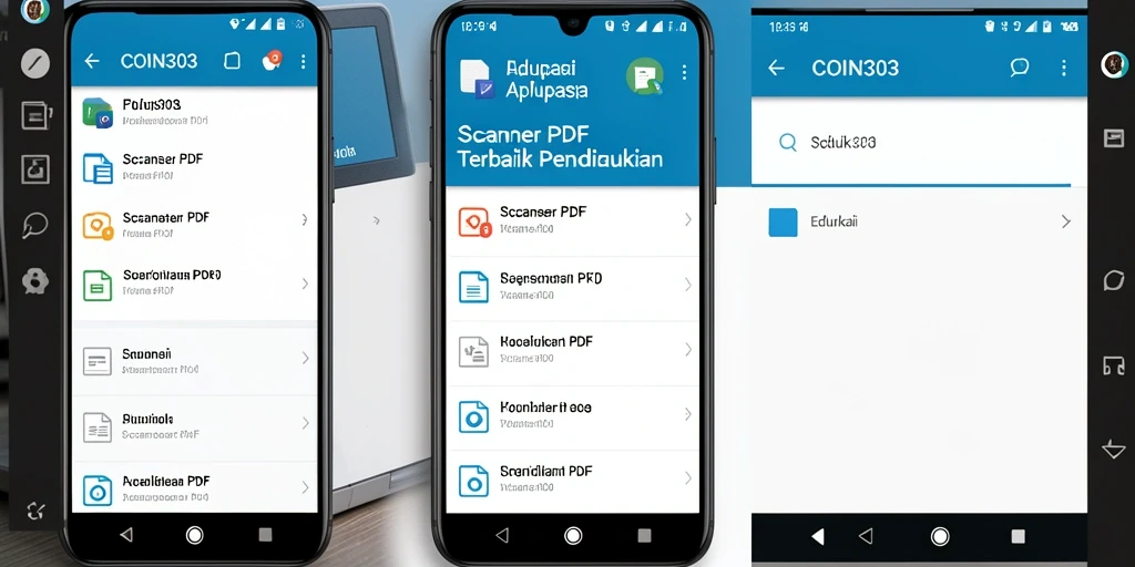 Antarmuka COIN303 yang user-friendly dan fitur scanner PDF yang lengkap.