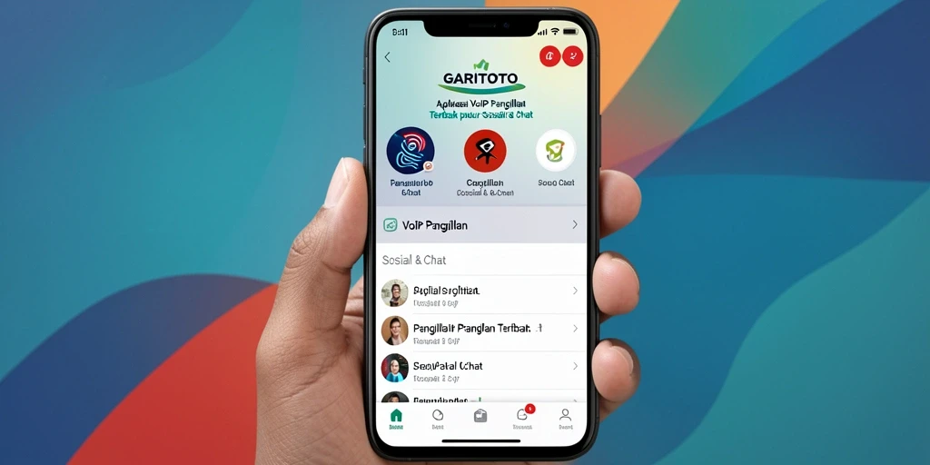 Tampilan antarmuka GARITOTO menunjukkan fitur VoIP Panggilan yang mudah digunakan.