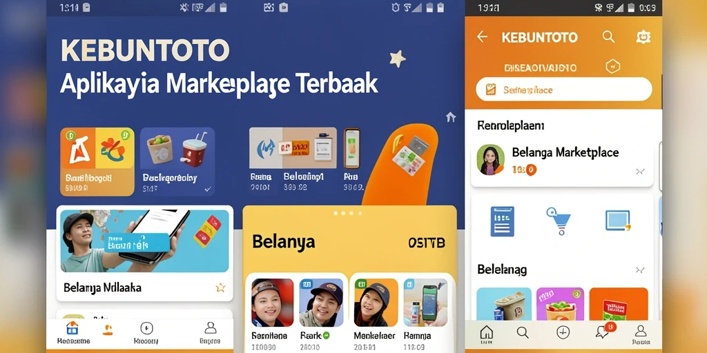 Antarmuka aplikasi KEBUNTOTO yang menarik dan mudah digunakan.