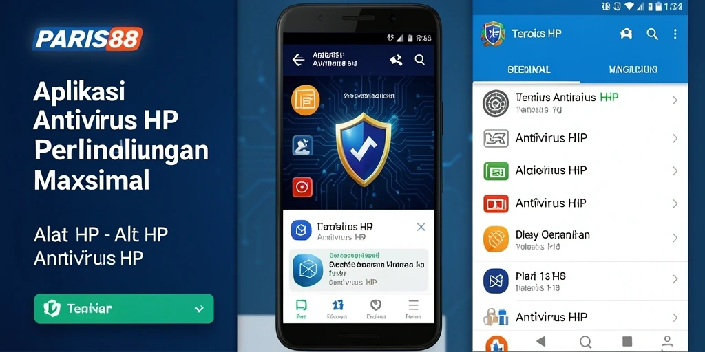 Tampilan antarmuka PARIS88 yang modern dan fungsional untuk Antivirus HP.
