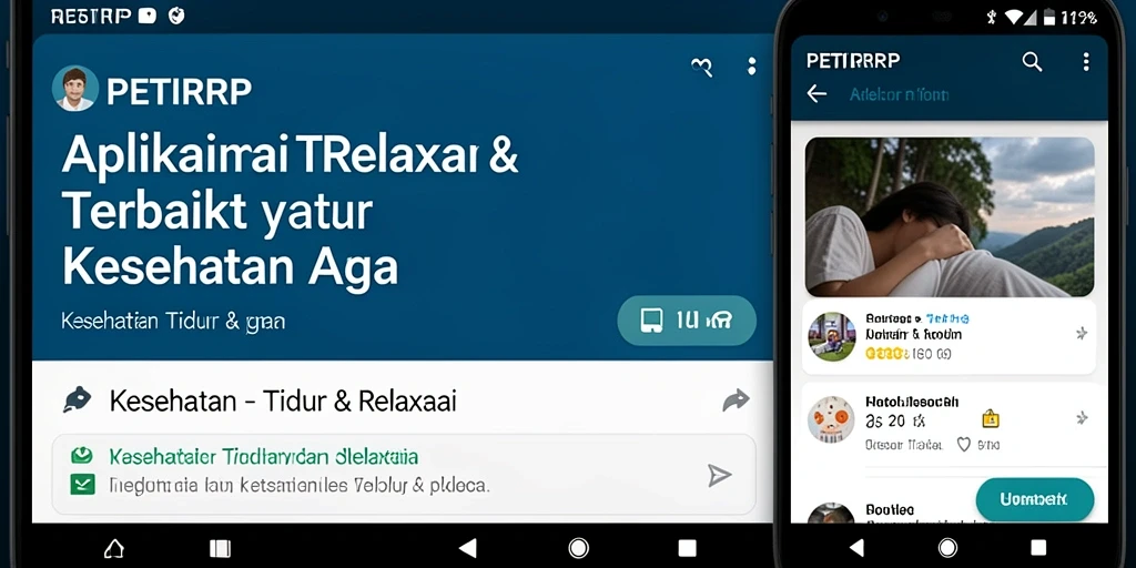 Antarmuka PETIRRP yang user-friendly untuk tidur dan relaksasi.
