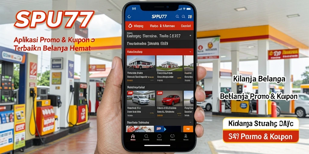 Tampilan antarmuka aplikasi SPBU77 yang intuitif dan menarik.