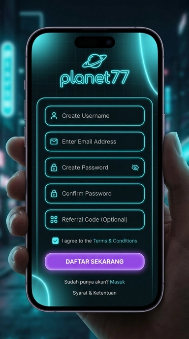 Panduan Mendaftar Akun Baru Planet77