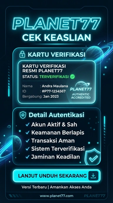 Kanal Resmi Planet77 untuk Pengguna Android Indonesia